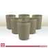 Better Plastik Reusable Drinking Cups Set – 6 PCS, 18oz 
