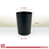 Better Plastik Reusable Drinking Cups Set – 6 PCS, 18oz 
