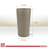 Better Plastik Reusable Drinking Cups Set – 6 PCS, 25oz 