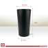 Better Plastik Reusable Drinking Cups Set – 6 PCS, 25oz 