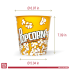 Better Plastik Reusable Plastic Popcorn Containers – 4 Piece Large Cups – 101 oz with Fun Themed Designs